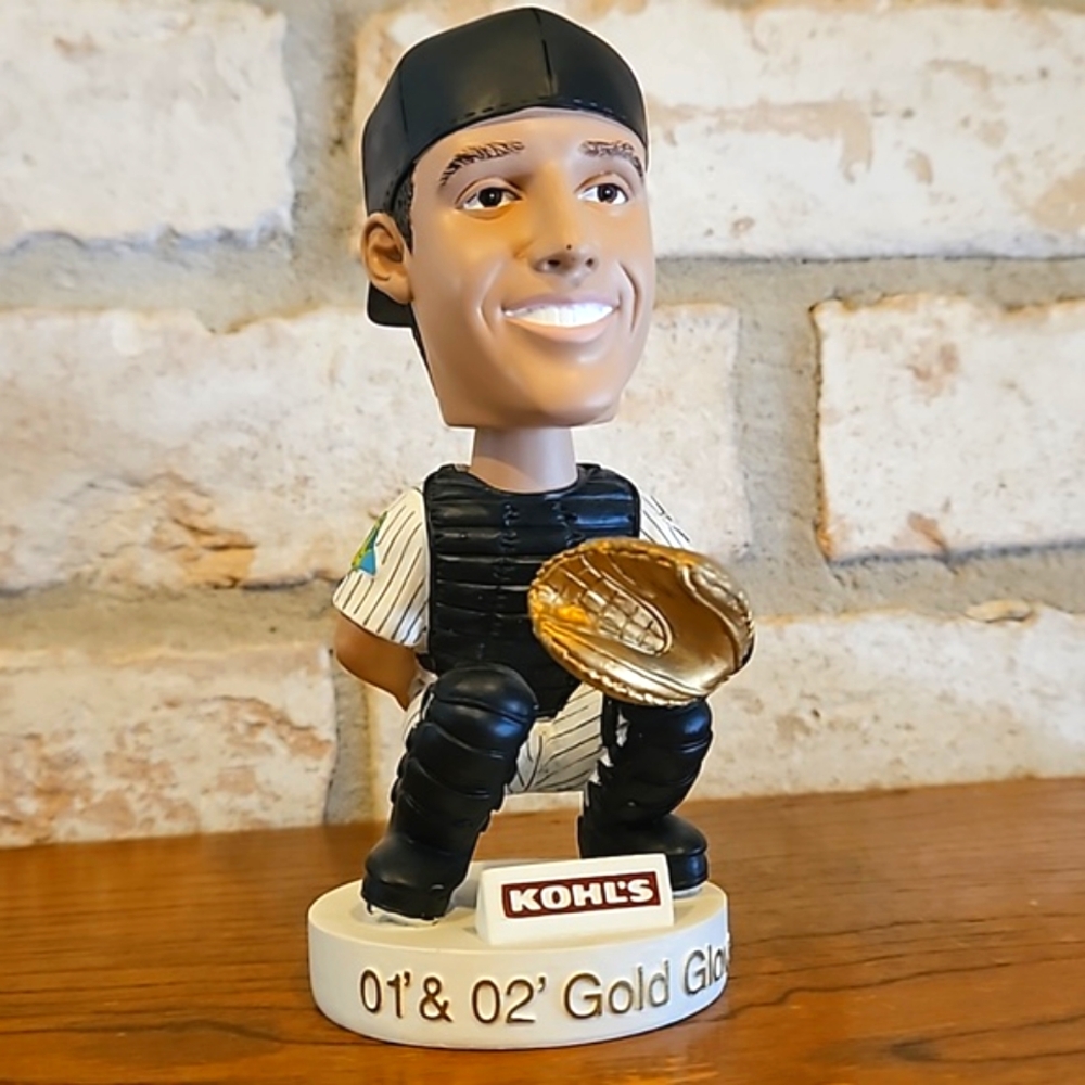 2003 Brad Ausmus #11 Bobblehead Collectible Houston Astros '01 & '02 Gold Glove